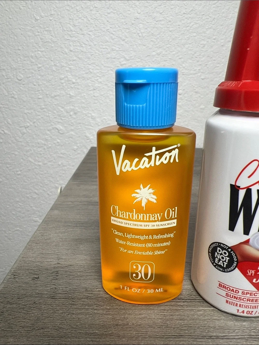 Vacation Sunscreen, Shimmer Oil, Chardonnay Oil, After Sun Gel Bundle